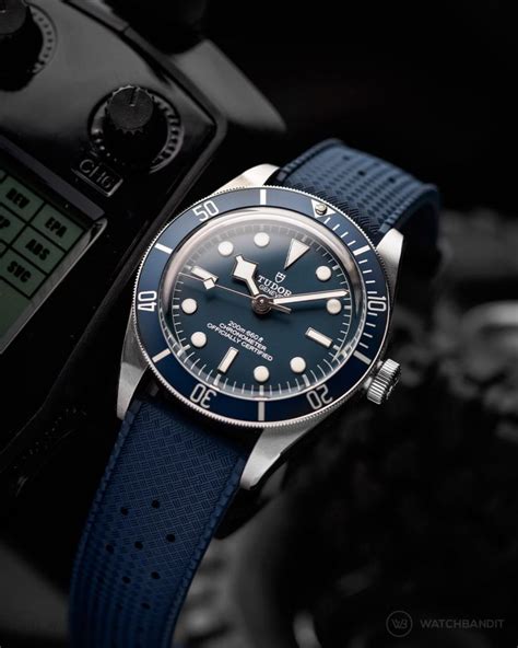 tudor black bay blue strap.